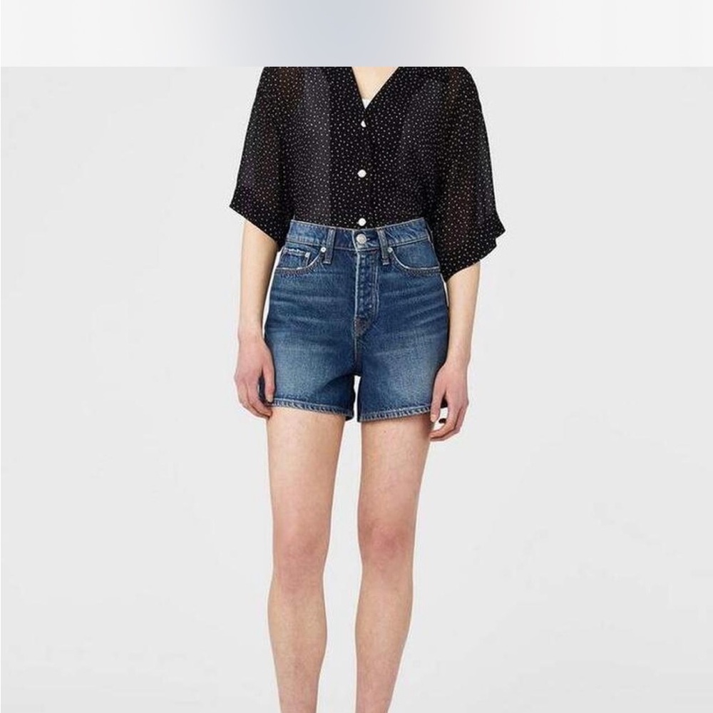 Rag & Bone Maya High Rise Shorty Short denim Jean shorts size 26